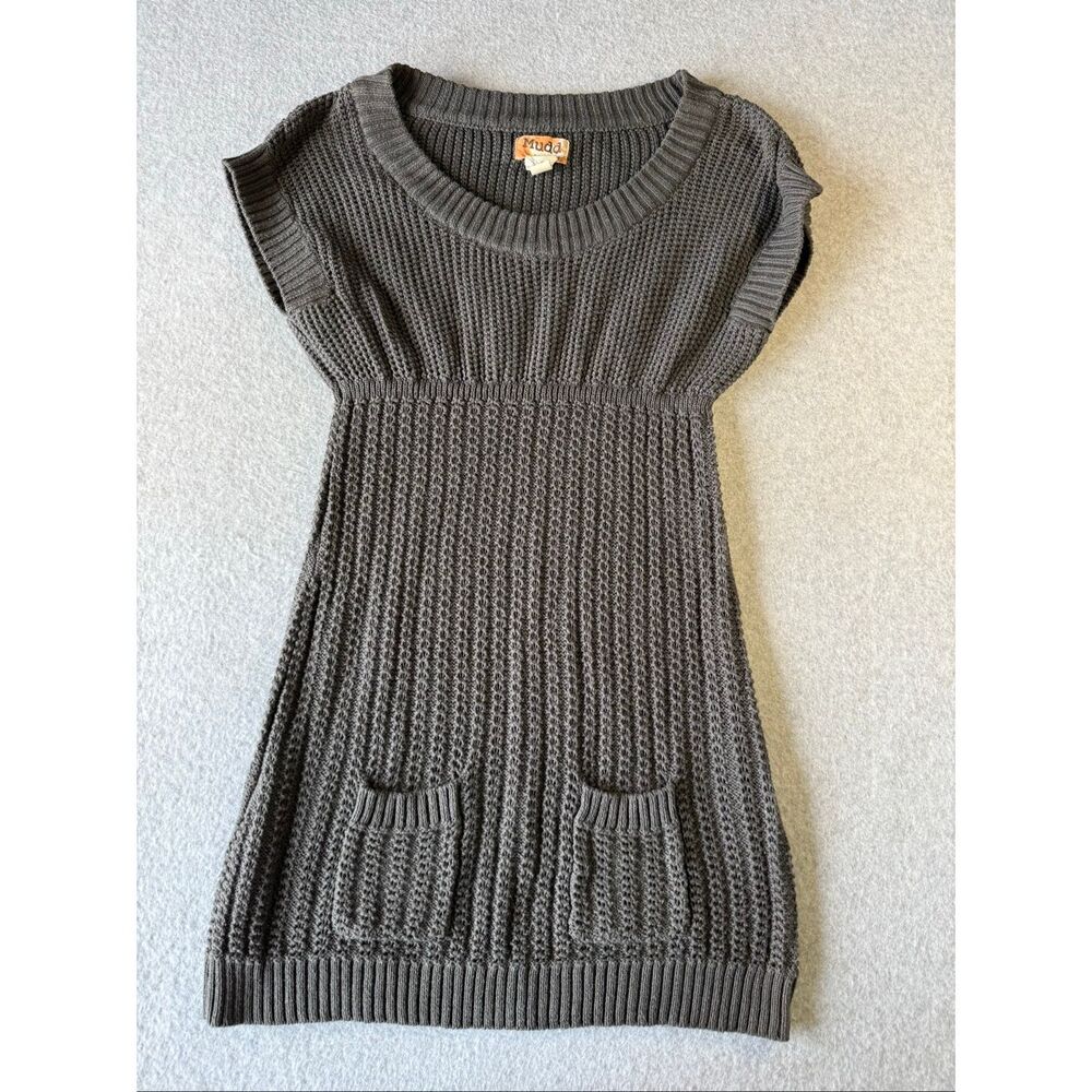VTG Y2K Mudd knit sleeveless sweater dress small